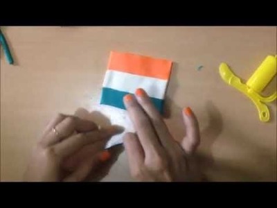 How to make Indian flag from play-doh?