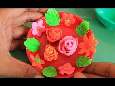 How to Make Play doh Flowers | Play-Doh Roses Kids' Toys