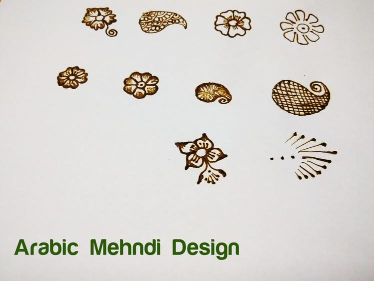 Learn Arabic Design Mehndi (Henna) Step by Step - 1. Basic Shapes & Curves