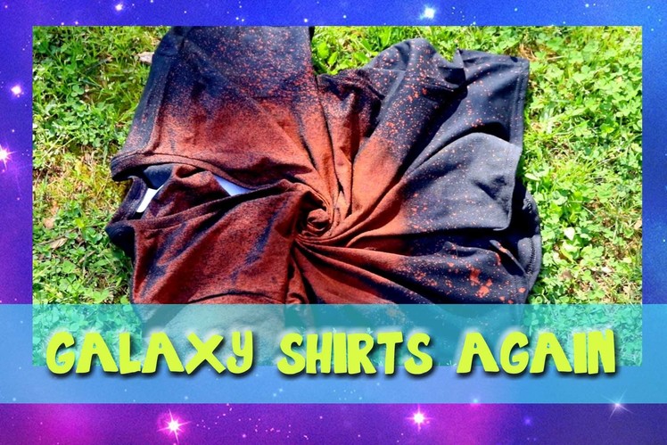 Making GALAXY Shirts AGAIN (a Pinterest Craft) - @dramaticparrot