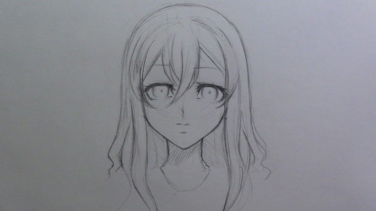 Mini tutorial: How to draw female manga. anime hair