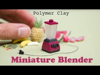 Miniature Blender from Polymer Clay. Blendtec Inspired