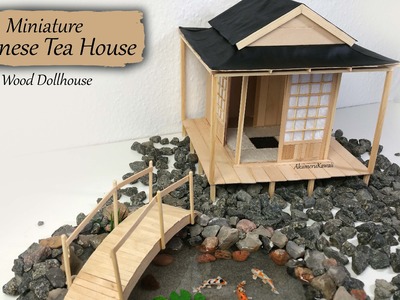 Miniature Japanese Tea House - Wood Dollhouse Tutorial