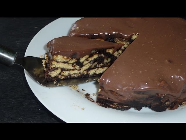 No-bake Chocolate Biscuit Cake