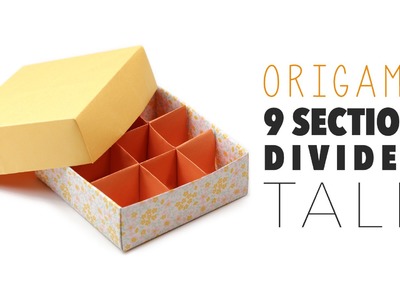 Origami 9 Section Box Divider - TALL VERSION