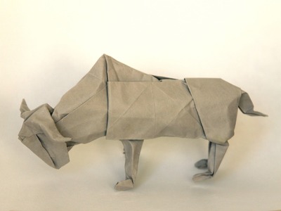 Origami buffalo by Lionel Albertino