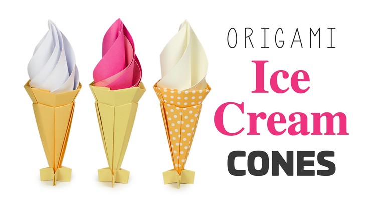 Origami Ice Cream Cone Tutorial - Music Only