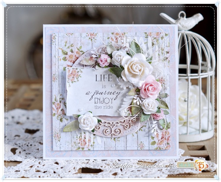 Romantic Card Tutorial - Life is a journey