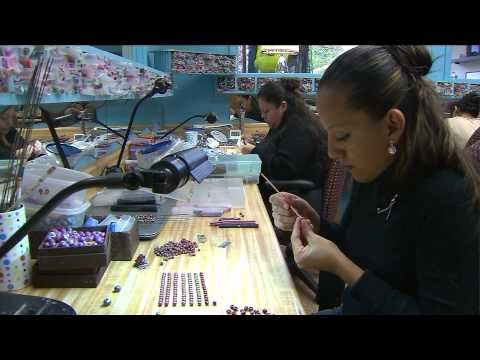 "She Beads," hand rolled jewelry made in Chicago