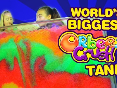 The World's BIGGEST Orbeez Crush Tank Challenge | Official Orbeez