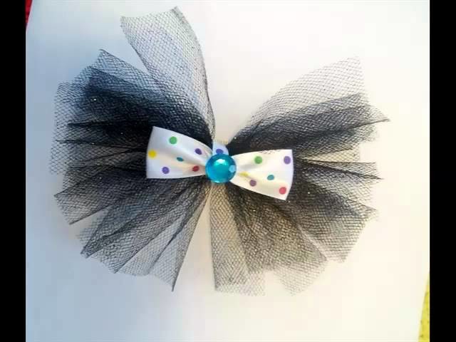 Tulle Hair Bows | Beautiful Tutu Decor Art Work Picture Collection And Ideas Romance