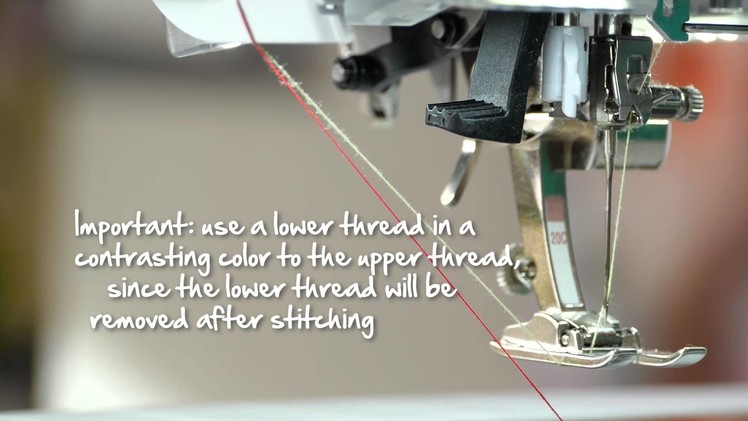 Tutorial: how to sew fringes and hemstitches with the BERNINA tailor tack foot no. 7