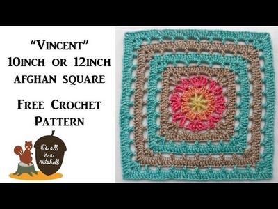 "Vincent" afghan square - Free Crochet Pattern