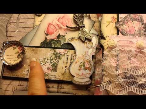 Vintage Dresser Mini Album for Kittys Scrap Post DT