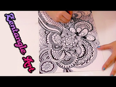 What is zentangle art? how do doodle art, speed drawing | Isa ❤️