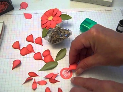 Zinnia Punch Art flower using Blossom Petals Builder