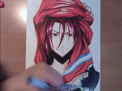 Copic Manga drawing: Free! Rin