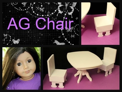 Dining Room Chair for American Girl Dolls How To Make for Less Than $5