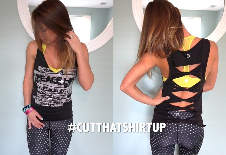 DIY: How to Cut a Bow Back Shirt - #CutThatShirtUp with Carolina B