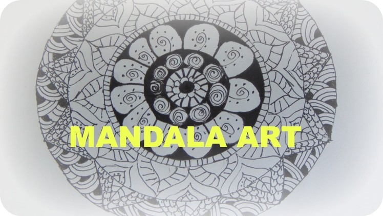 DIY: HOW TO DRAW MANDALA ART (easy & simple) for beginners-tutorial