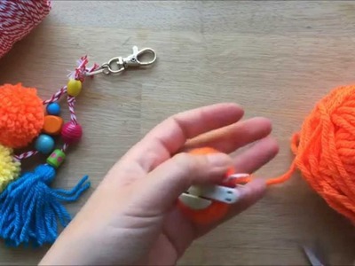Easy Pom Pom Zipper Pulls and Key Chains (Sponsored by Annie the Movie)