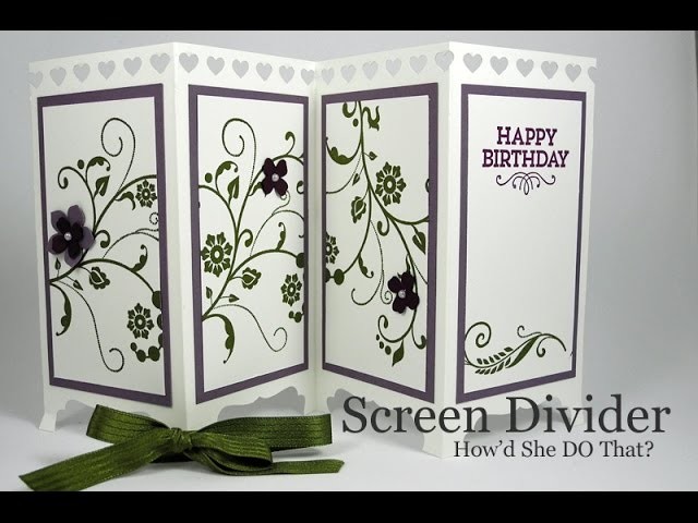 Fun Fold Screen Divider Card by Dawn O