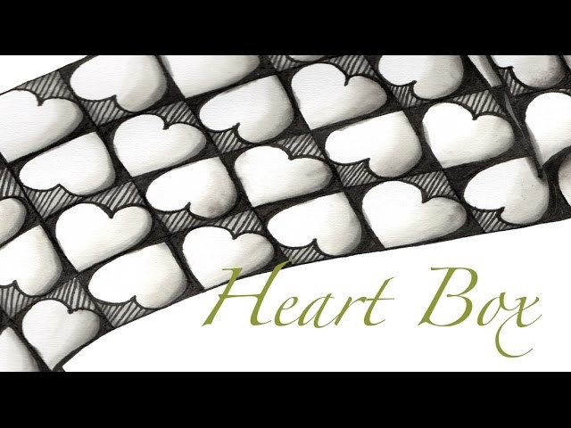 Heart Box Tangle Pattern