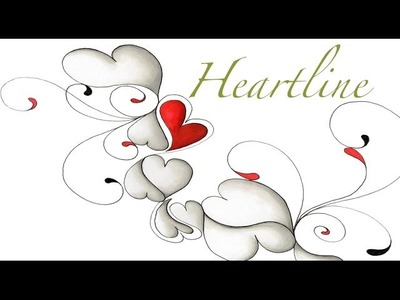 Heartline Tangle Pattern