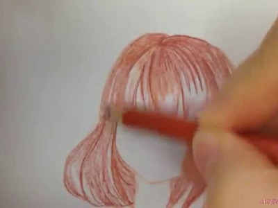 How to draw manga girl hair for beginners