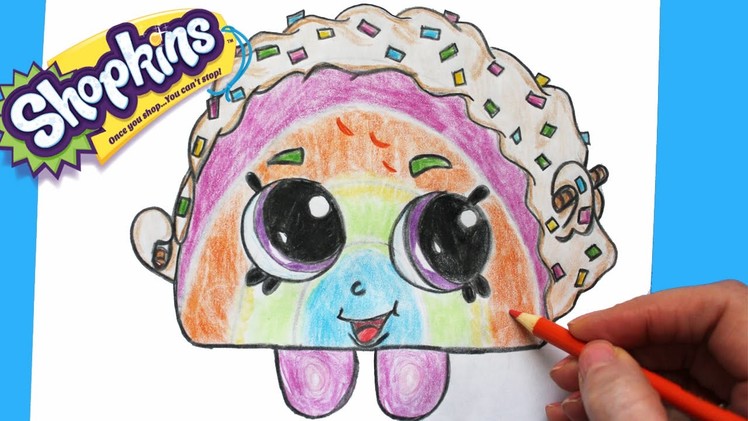 How to Draw Shopkins Season 1 "Rainbow Bite" Step By Step Easy | Toy Caboodle