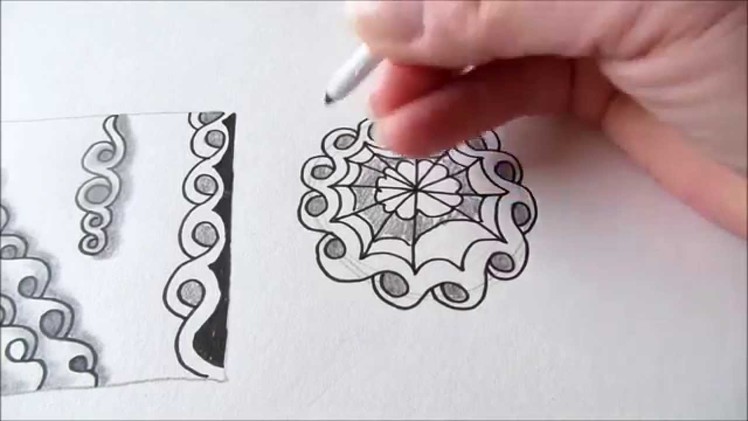 How to draw tanglepattern Shnek