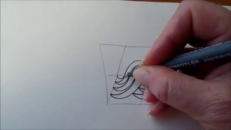 How to draw tanglepattern Ududu