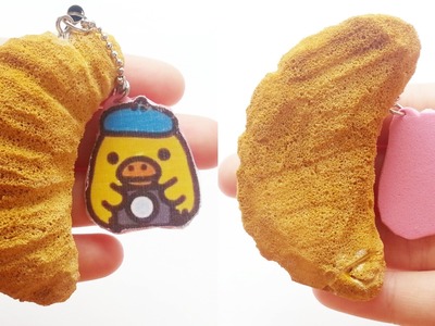 How to make a croissant squishy tutorial ♕