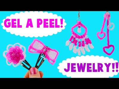 How to Make Gel A Peel Sparkle Silicone Gel Earrings and Hair Clips