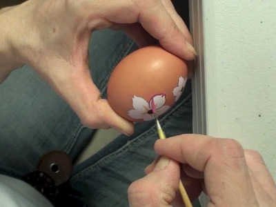 How To Paint Easter Egg With Cherry Blossom Flowers