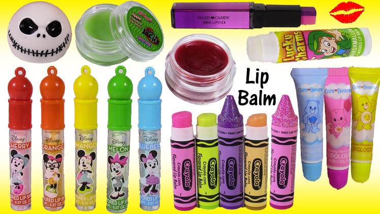 Lip Balm Bonanza 4! Minnie Mouse Lip Gloss CRAYOLA Crayons Care Bears SHOPKINS! Lipstick!