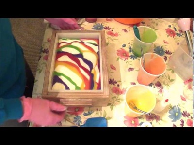 Making, Swirling and Cutting Fruit Paradise Cold Process Soap