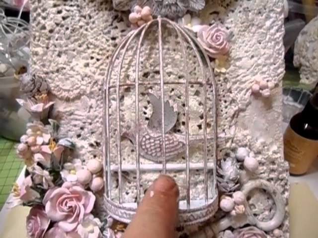 Mixed Media Altered Birdcage Wall Plaque - jennings644