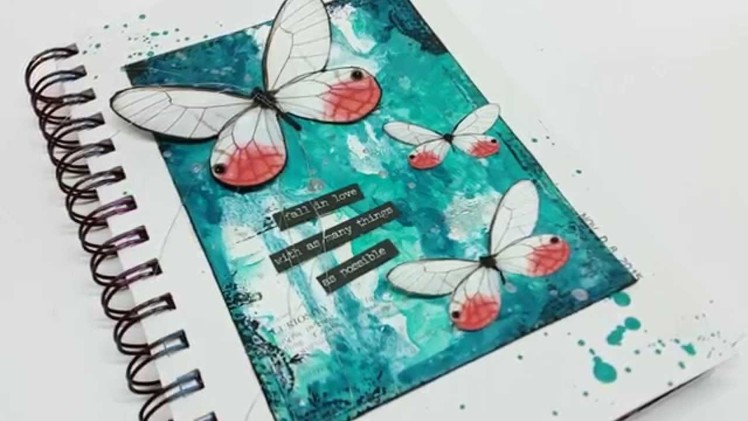 NaNoJouMo2015 Day #8 (Art Journal Page - "Fall in Love")