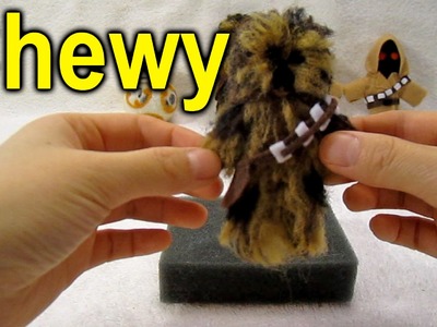 Needle felting tutorial ~► How to make a Star Wars Chewbacca character
