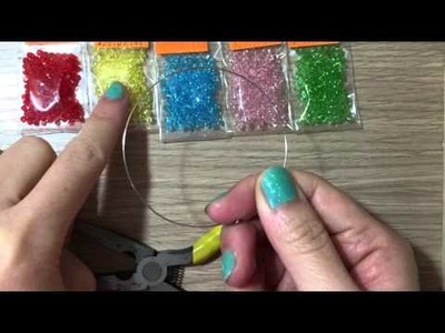 Rainbow Swarovski Crystal Bangle Customised Size [Beginner]