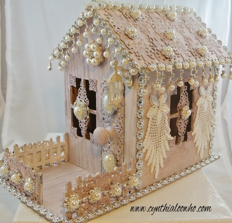 Shabby Chic Gingerbread House.