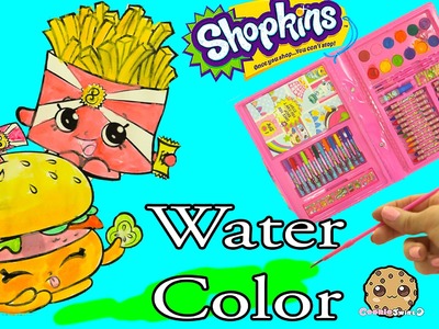 Shopkins Art Set Marker & Water Color Fast Food Picture Painting - Video Cookie Swirl C