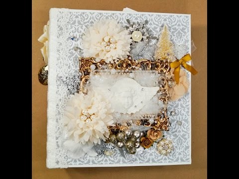Silver and Gold Christmas Mini Album  Reneabouquets DT project