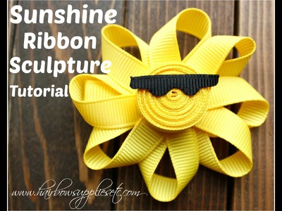 Sun Ribbon Sculpture Tutorial - Hairbow Supplies, Etc.