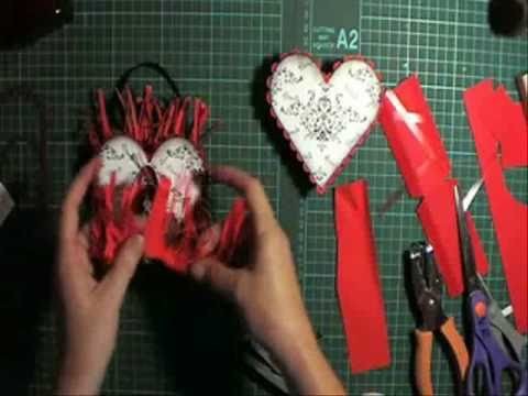 Valentine heart box made with Nestabilities dies