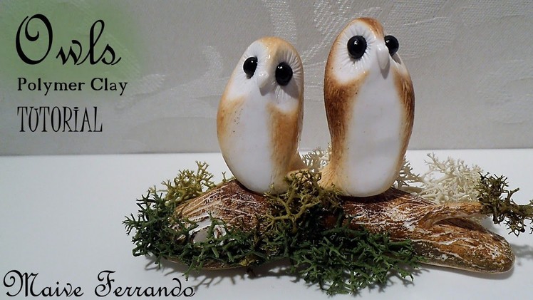 Valentine's Day Cute & Minimal Polymer Clay Love Owls Tutorial | Maive Ferrando