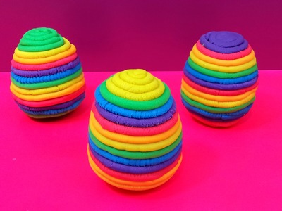 3 Play Doh Surprise Eggs Rainbow Frozen Glitzi Globes My Little Pony Toys