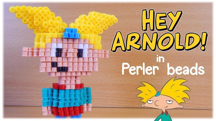 3D Perler Beads Tutorial HEY ARNOLD! (Nickelodeon)