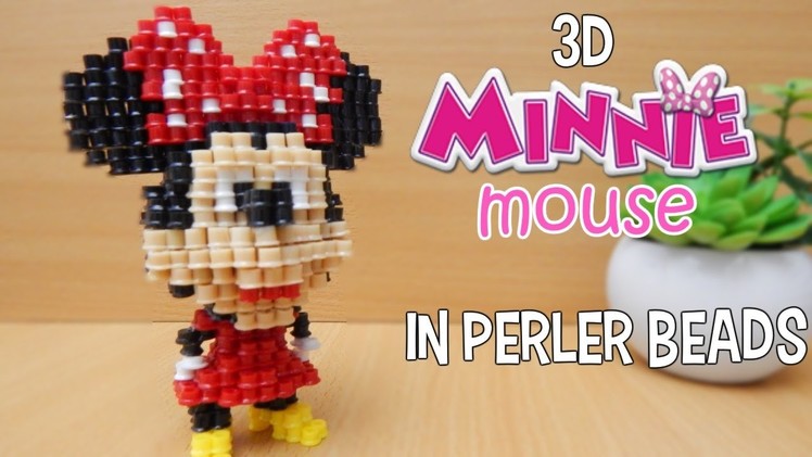 3D Perler Beads Tutorial Minnie Mouse! (Disney)